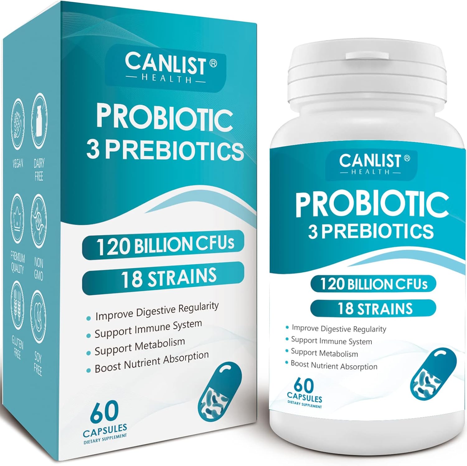 Canlist Probiotics 120 Billion CFU