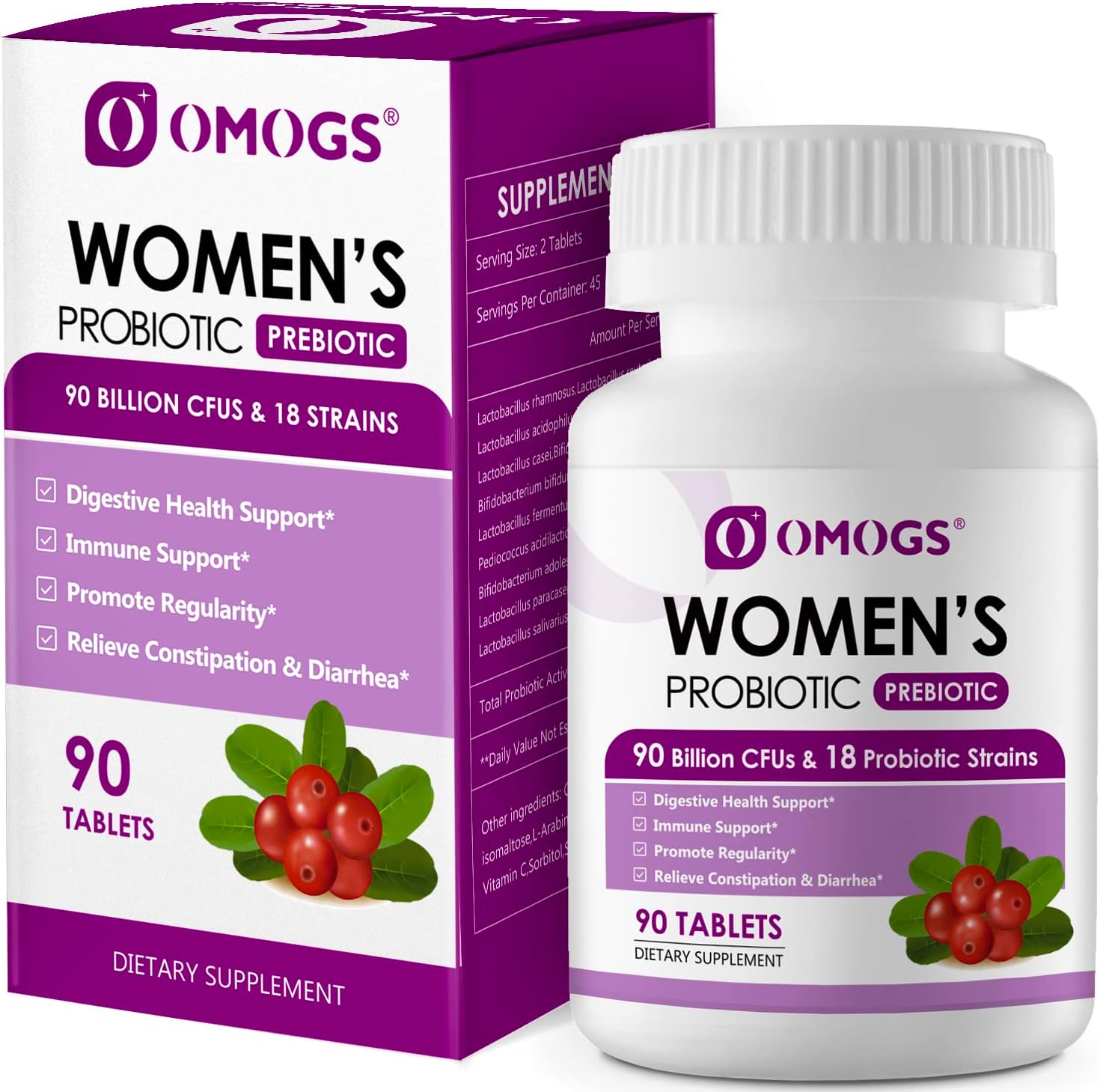 OMOGS Women's Probiotic 90 Billion